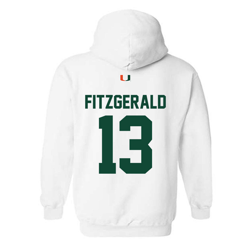 Miami - NCAA Football : Bryce Fitzgerald - Classic Shersey Hooded Sweatshirt-1