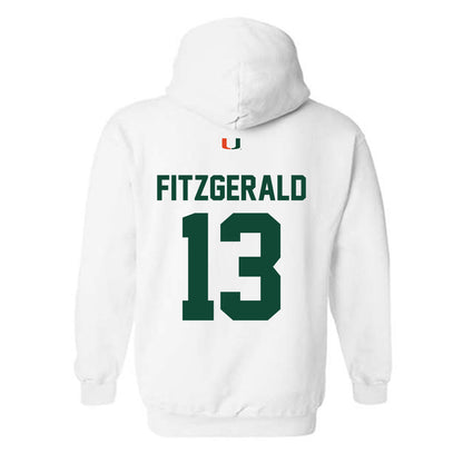 Miami - NCAA Football : Bryce Fitzgerald - Classic Shersey Hooded Sweatshirt-1