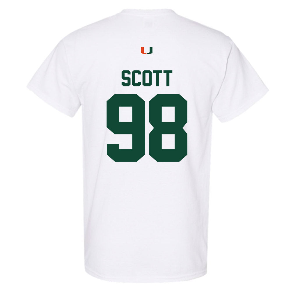 Miami - NCAA Football : Justin Scott - Classic Shersey T-Shirt