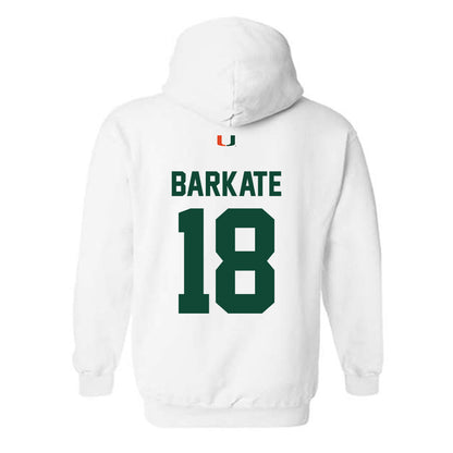 Miami - NCAA Football : Cooper Barkate - Classic Shersey Hooded Sweatshirt-1