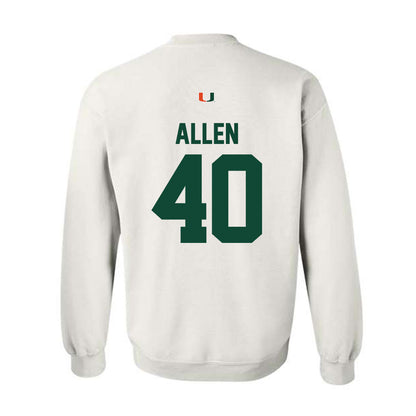 Miami - NCAA Football : Briton Allen - Classic Shersey Crewneck Sweatshirt-1