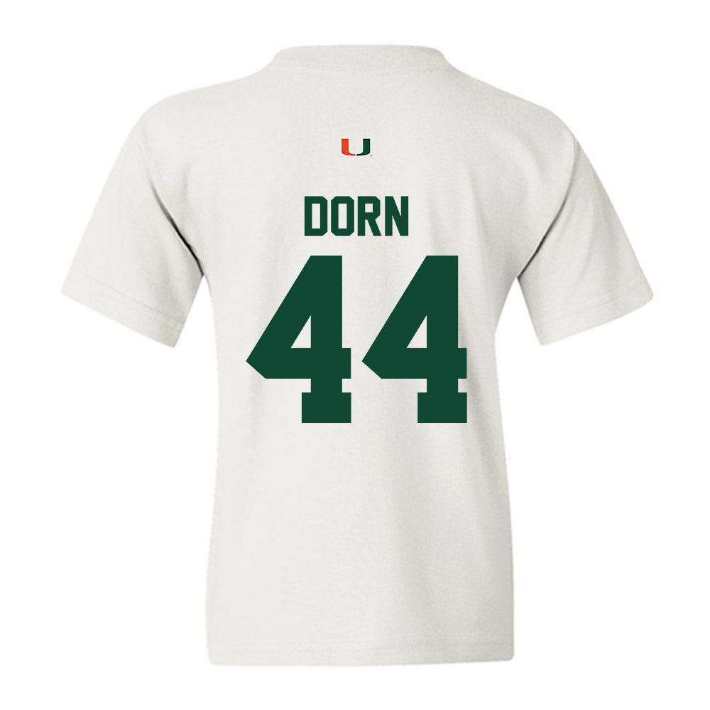 Miami - NCAA Baseball : Jake Dorn - Classic Shersey Youth T-Shirt-1