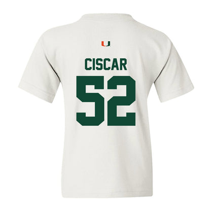 Miami - NCAA Baseball : Anthony Ciscar - Classic Shersey Youth T-Shirt-1