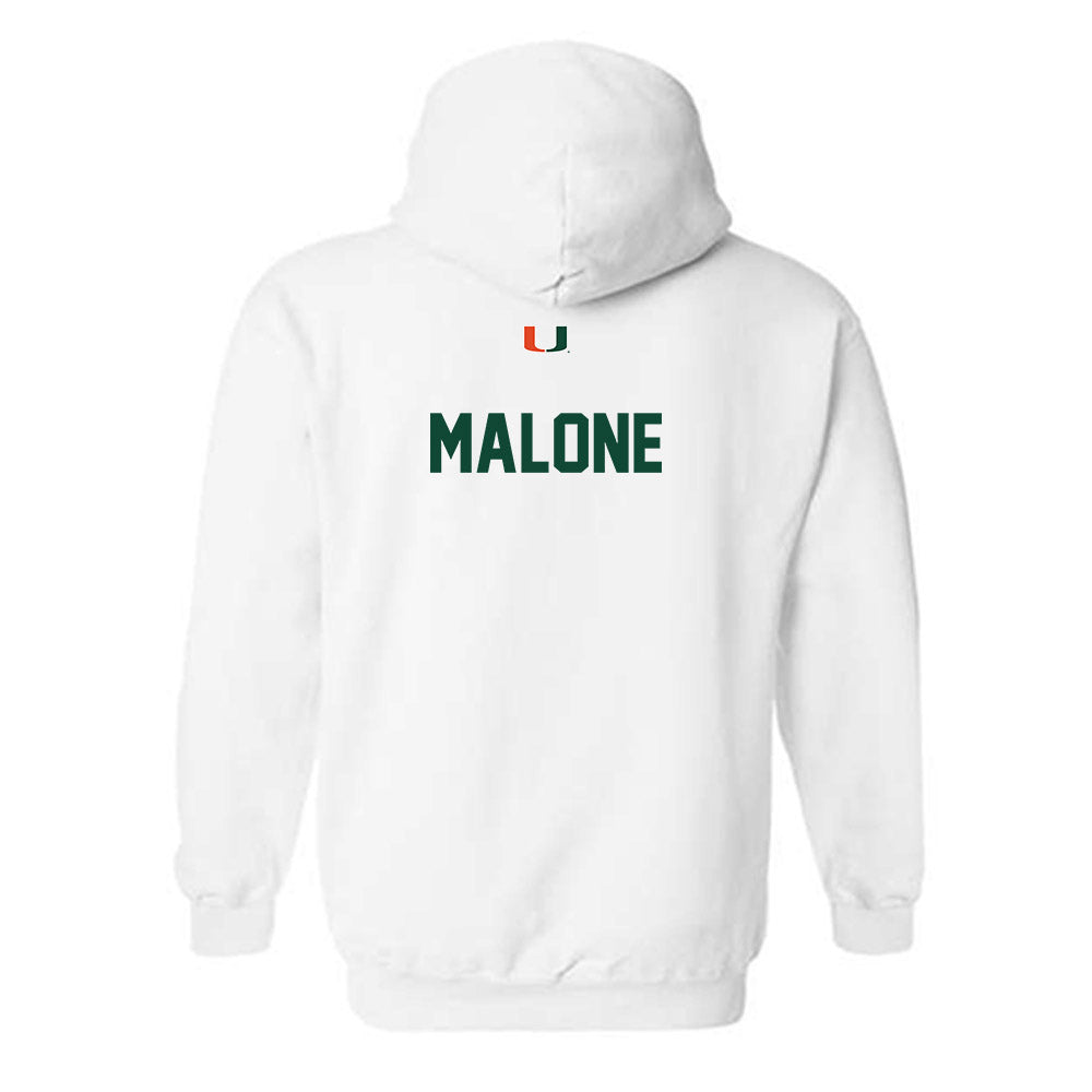 Miami - NCAA Men's Track & Field : Ace Malone - Classic Shersey Hooded Sweatshirt-1
