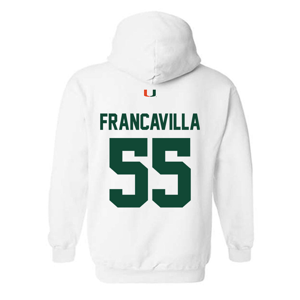 Miami - NCAA Football : Nino Francavilla - Classic Shersey Hooded Sweatshirt-1