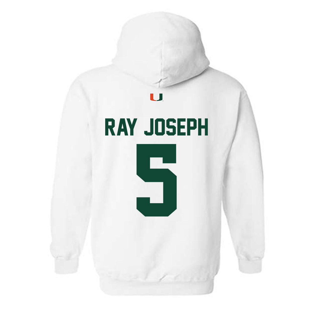 Miami - NCAA Football : Ray Ray Joseph - Classic Shersey Hooded Sweatshirt-1
