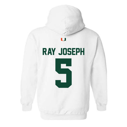 Miami - NCAA Football : Ray Ray Joseph - Classic Shersey Hooded Sweatshirt-1