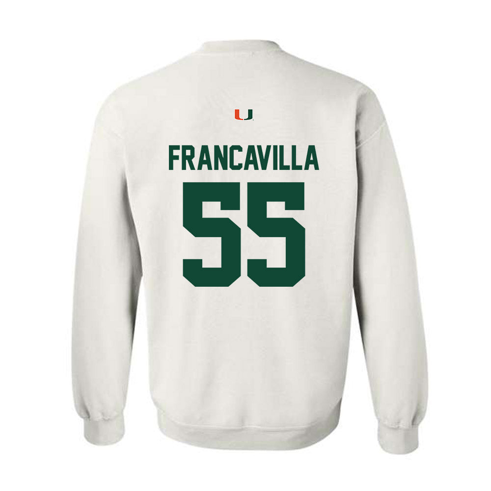 Miami - NCAA Football : Nino Francavilla - Classic Shersey Crewneck Sweatshirt-1
