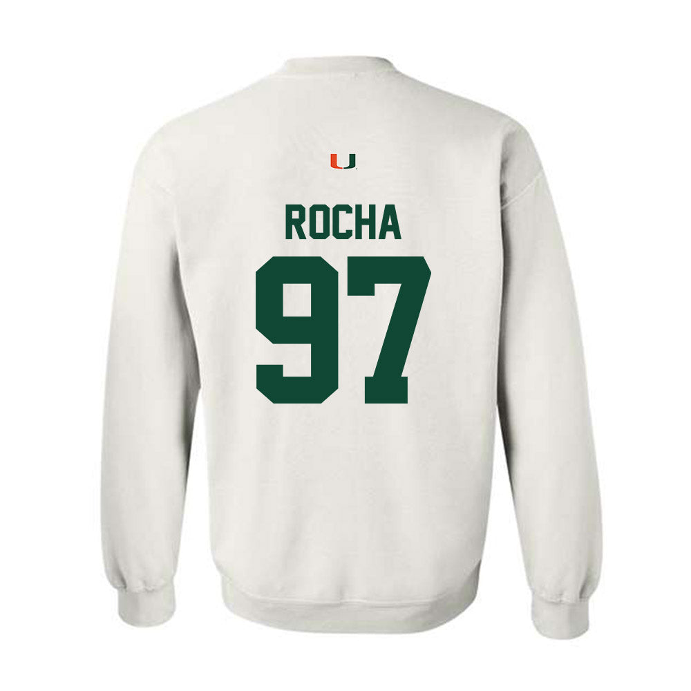 Miami - NCAA Football : Will Rocha - Classic Shersey Crewneck Sweatshirt-1