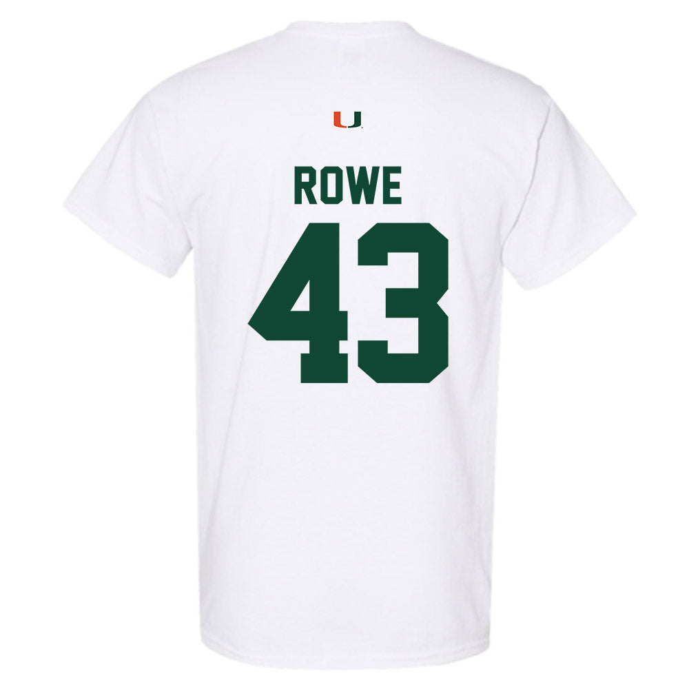 Miami - NCAA Football : Tyler Rowe - Classic Shersey T-Shirt-1