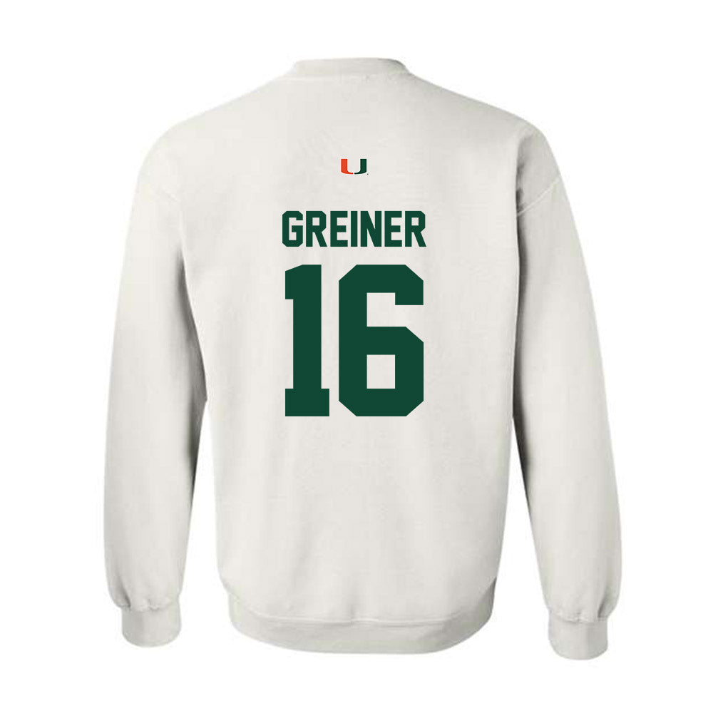 Miami - NCAA Women's Soccer : Sarah Greiner - Classic Shersey Crewneck Sweatshirt-1