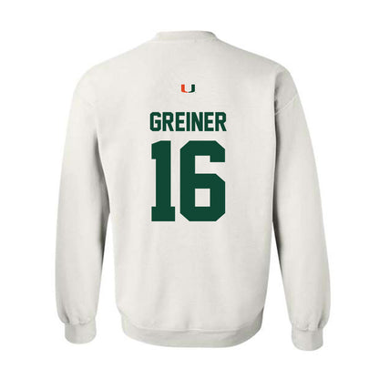 Miami - NCAA Women's Soccer : Sarah Greiner - Classic Shersey Crewneck Sweatshirt-1