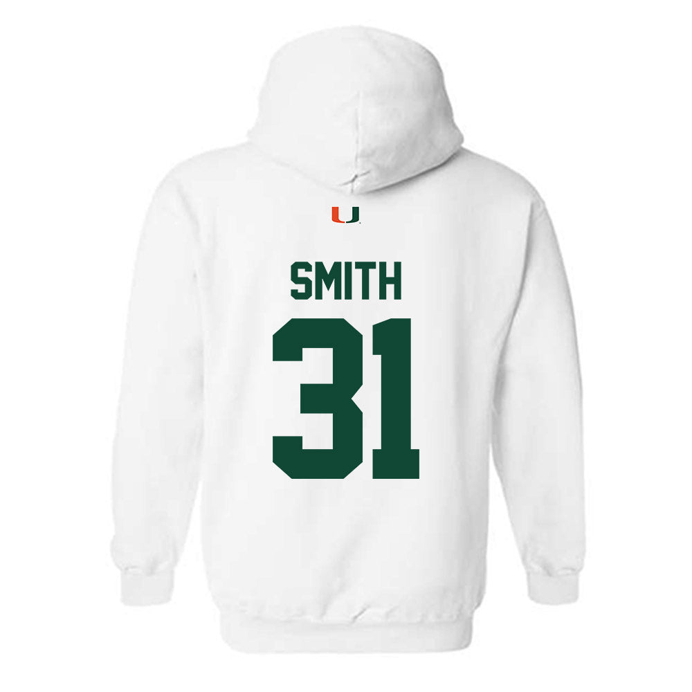 Miami - NCAA Baseball : Will Smith - Classic Shersey Hooded Sweatshirt-1