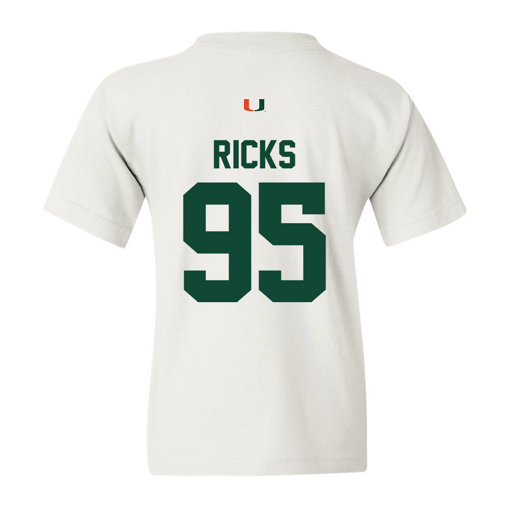 Miami - NCAA Football : Cooper Ricks - Classic Shersey Youth T-Shirt