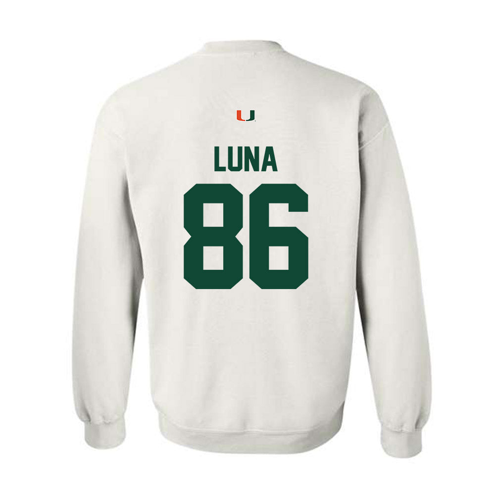 Miami - NCAA Football : Kolby Luna - Classic Shersey Crewneck Sweatshirt-1