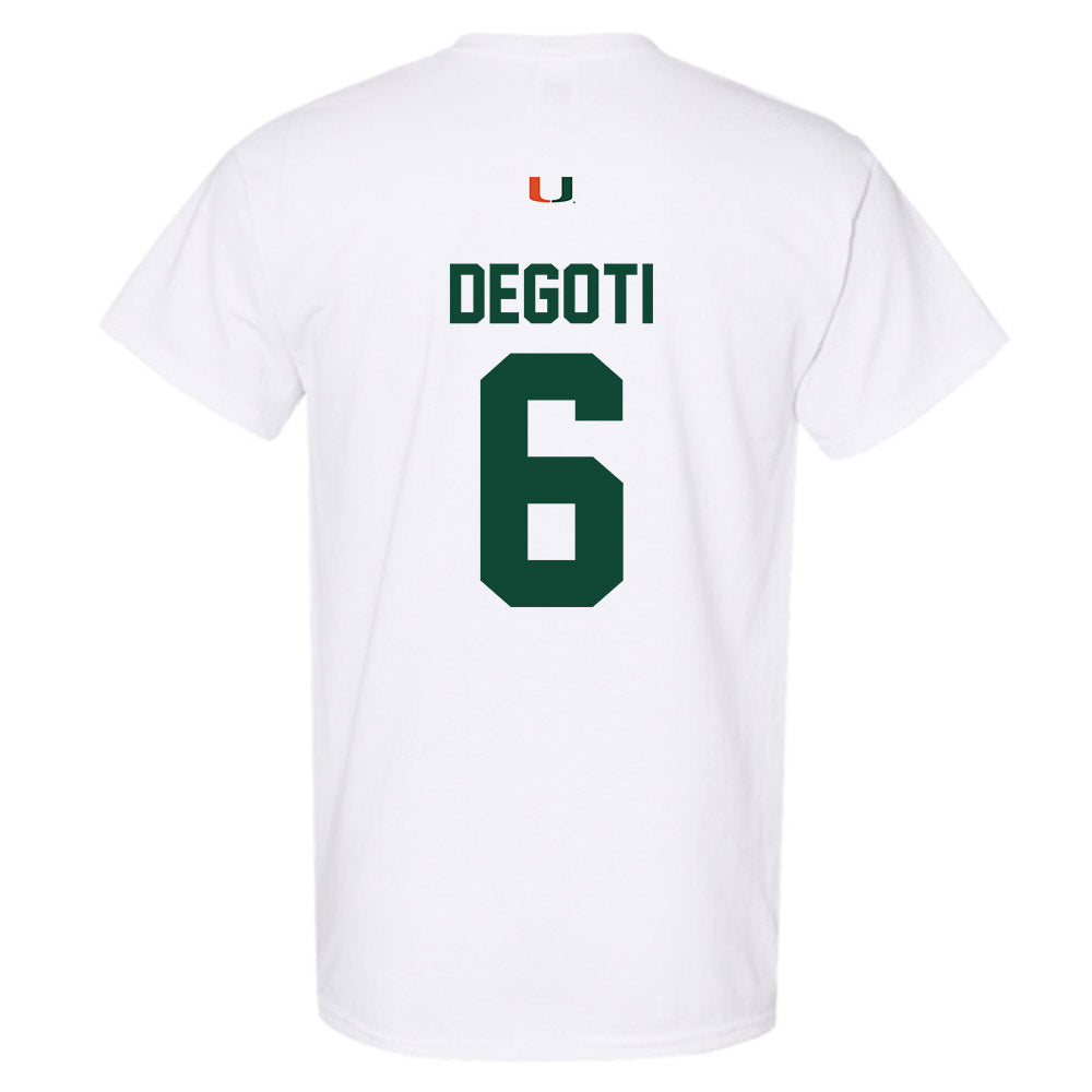 Miami - NCAA Baseball : Brandon DeGoti - Classic Shersey T-Shirt-1
