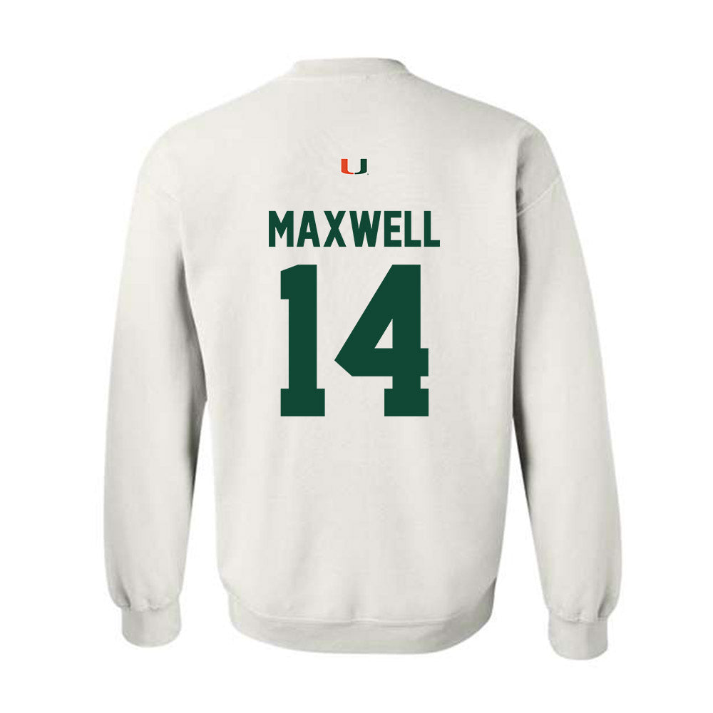 Miami - NCAA Women's Soccer : Taylor Maxwell - Classic Shersey Crewneck Sweatshirt-1