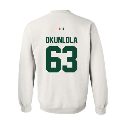 Miami - NCAA Football : Samson Okunlola - Classic Shersey Crewneck Sweatshirt-1