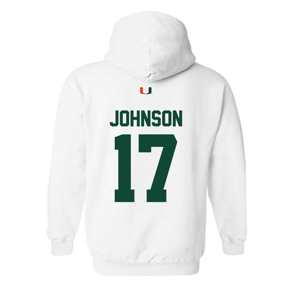 Miami - NCAA Football : Tony Johnson - Classic Shersey Hooded Sweatshirt-1