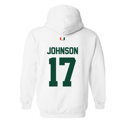 Miami - NCAA Football : Tony Johnson - Classic Shersey Hooded Sweatshirt-1