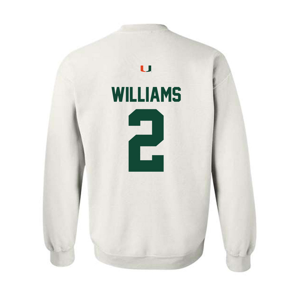 Miami - NCAA Baseball : Derek Williams - Classic Shersey Crewneck Sweatshirt-1