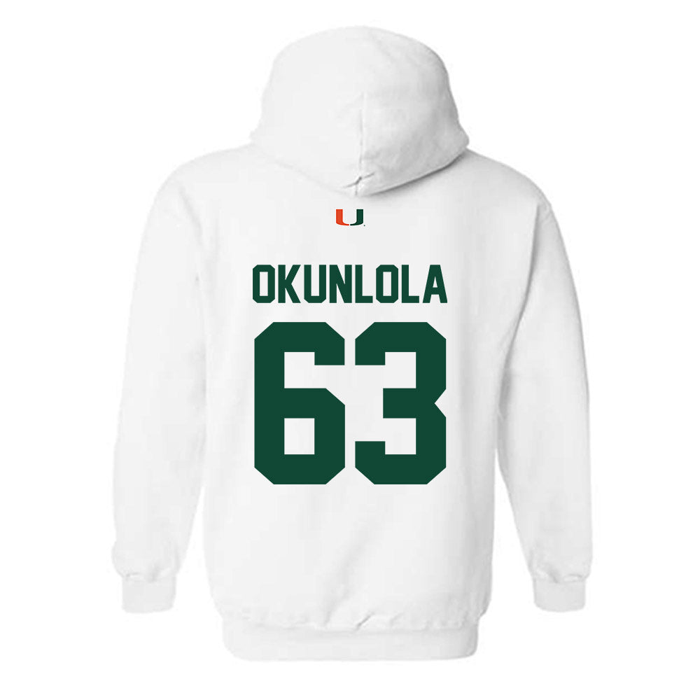 Miami - NCAA Football : Samson Okunlola - Classic Shersey Hooded Sweatshirt-1