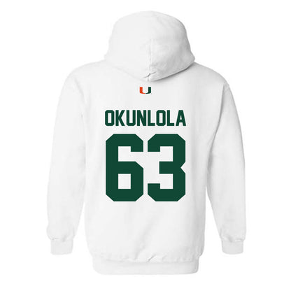 Miami - NCAA Football : Samson Okunlola - Classic Shersey Hooded Sweatshirt-1