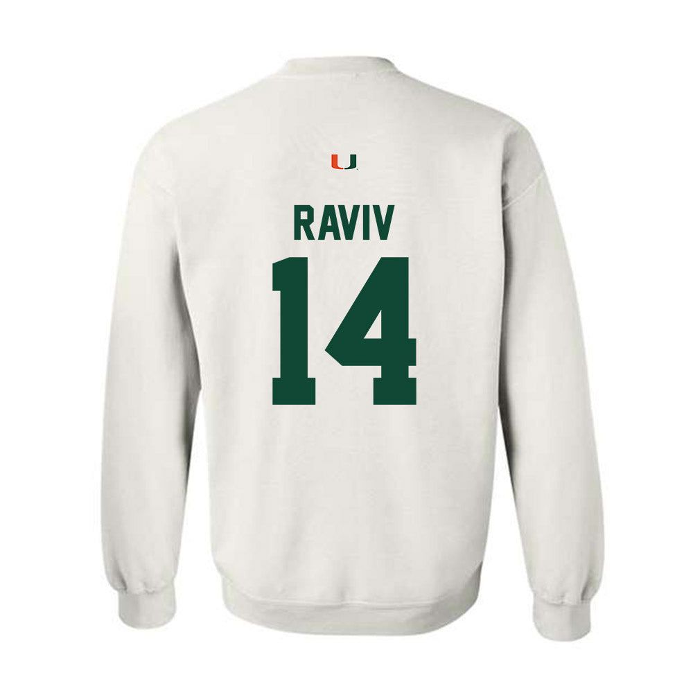 Miami - NCAA Women's Basketball : Gal Raviv - Classic Shersey Crewneck Sweatshirt-1
