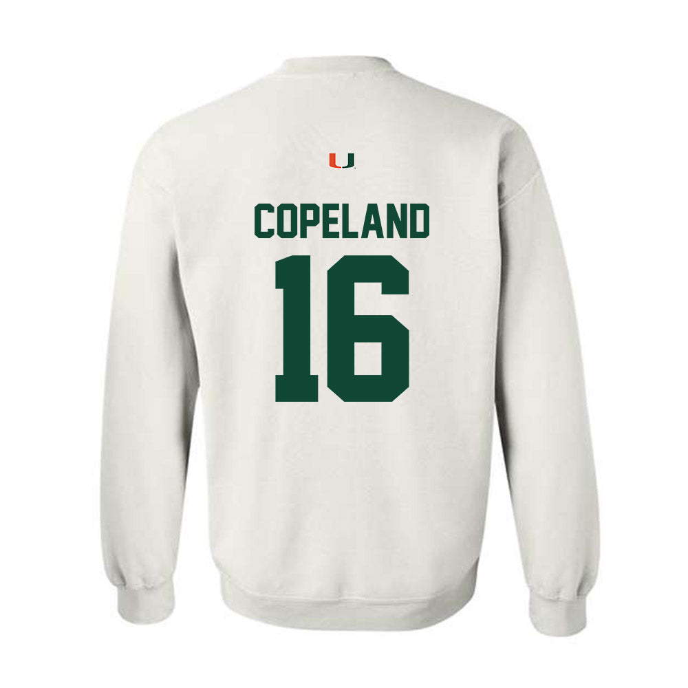 Miami - NCAA Baseball : Cian Copeland - Classic Shersey Crewneck Sweatshirt-1