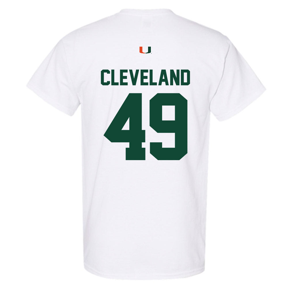 Miami - NCAA Baseball : Jackson Cleveland - Classic Shersey T-Shirt-1