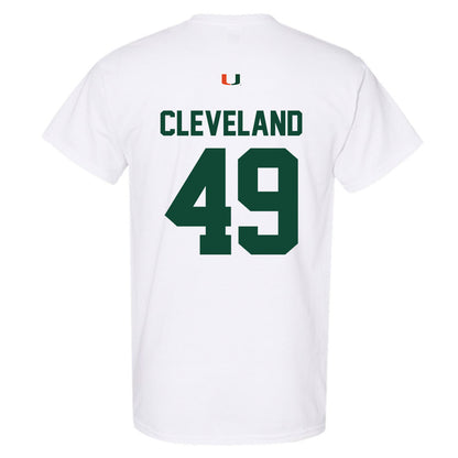 Miami - NCAA Baseball : Jackson Cleveland - Classic Shersey T-Shirt-1