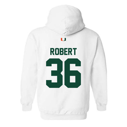 Miami - NCAA Baseball : Nick Robert - Classic Shersey Hooded Sweatshirt-1