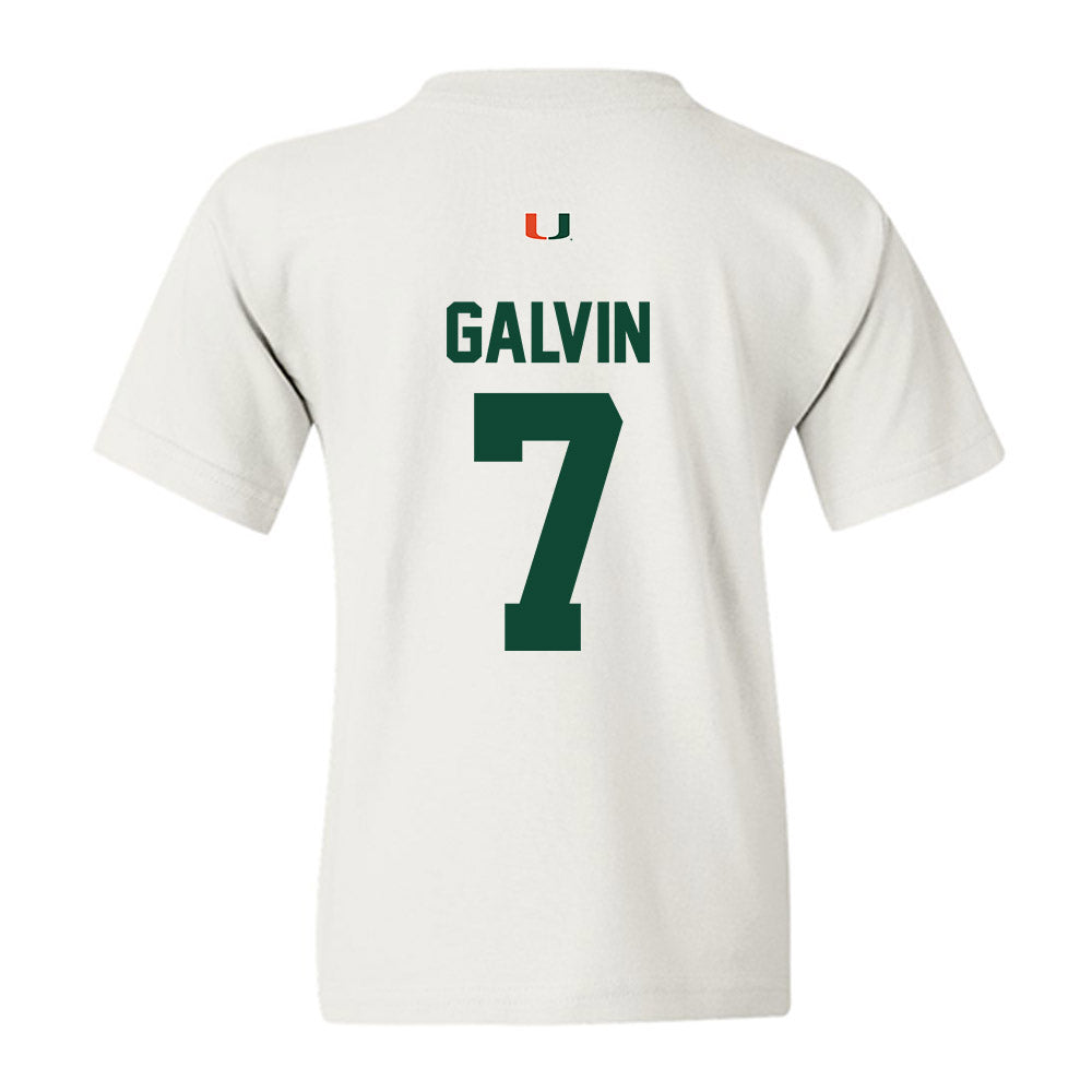 Miami - NCAA Baseball : Max Galvin - Classic Shersey Youth T-Shirt-1
