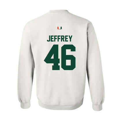 Miami - NCAA Baseball : Donavan Jeffrey - Classic Shersey Crewneck Sweatshirt-1