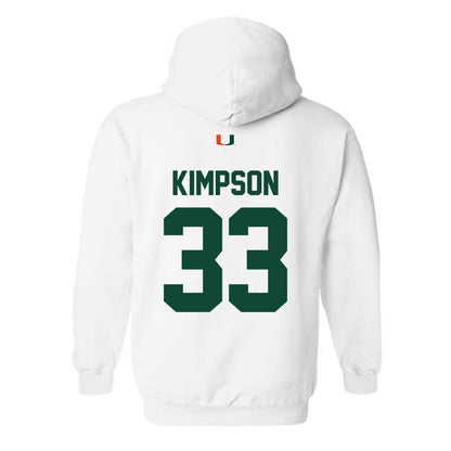 Miami - NCAA Women's Basketball : Amarachi Kimpson - Classic Shersey Hooded Sweatshirt-1
