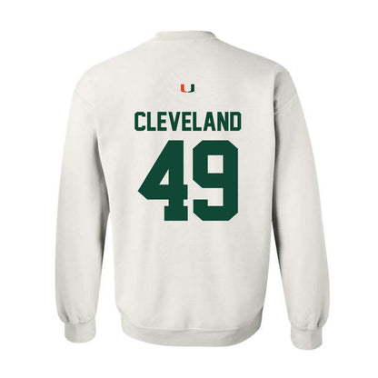Miami - NCAA Baseball : Jackson Cleveland - Classic Shersey Crewneck Sweatshirt-1