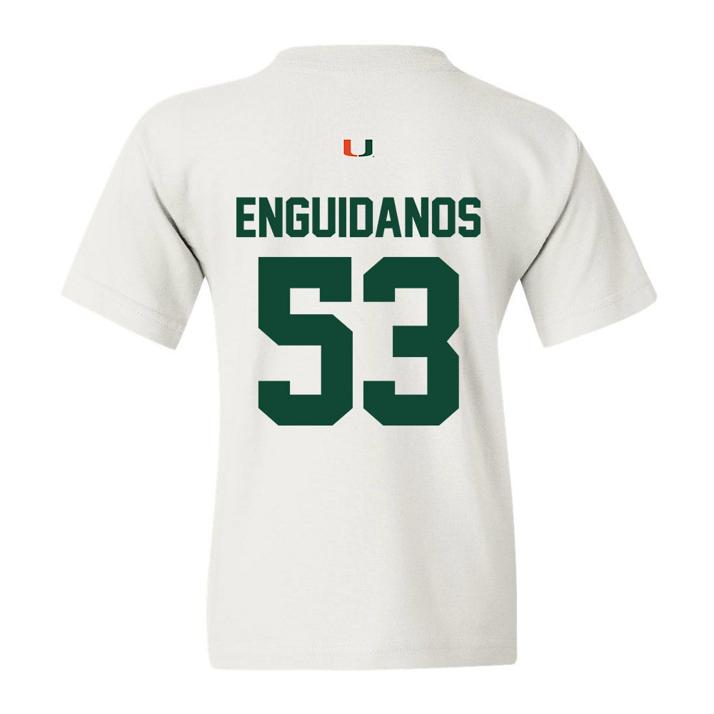 Miami - NCAA Football : Joey Enguidanos - Classic Shersey Youth T-Shirt