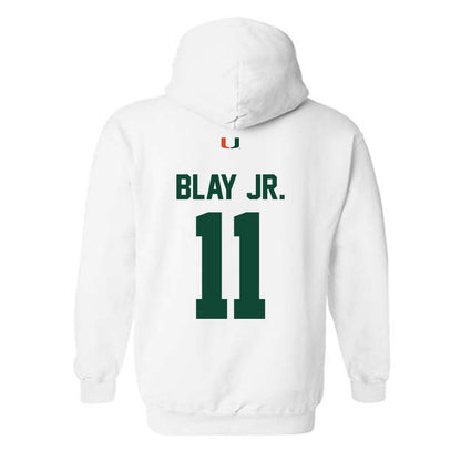 Miami - NCAA Football : David Blay Jr. - Classic Shersey Hooded Sweatshirt-1