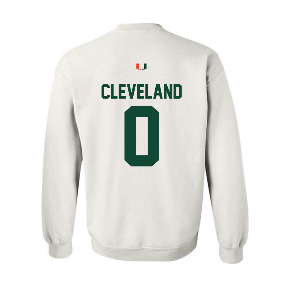 Miami - NCAA Men's Basketball : Matthew Cleveland - Classic Shersey Crewneck Sweatshirt