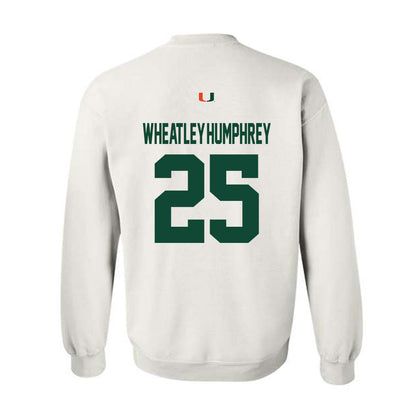 Miami - NCAA Football : Chris Wheatley-Humphrey - Classic Shersey Crewneck Sweatshirt-1