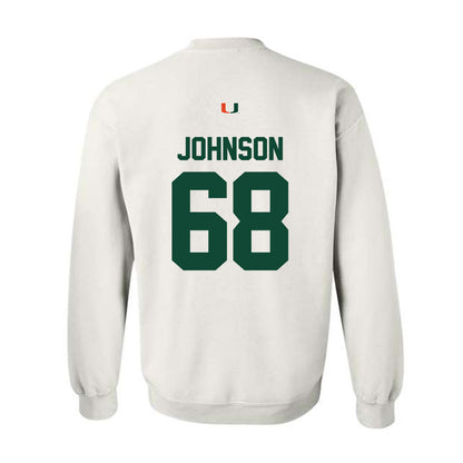 Miami - NCAA Football : Ian Johnson - Classic Shersey Crewneck Sweatshirt