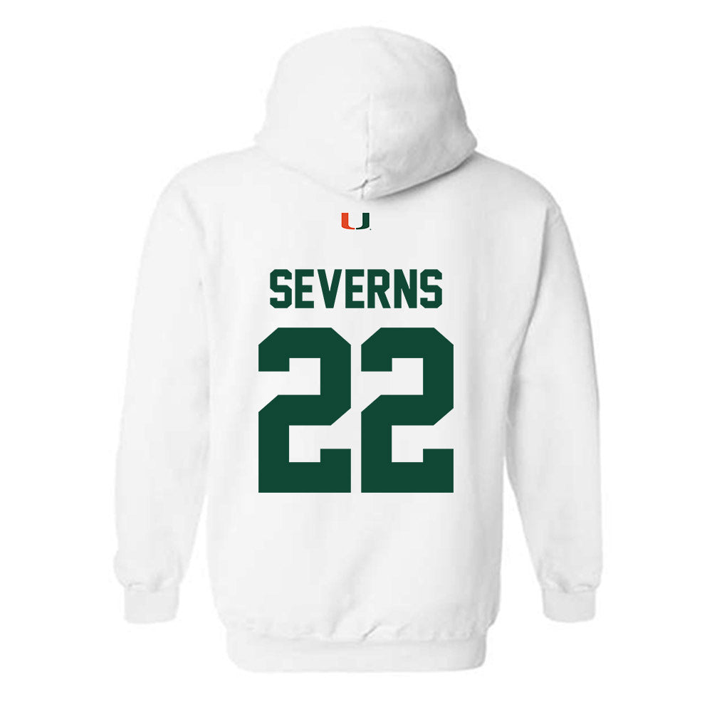 Miami - NCAA Women's Soccer : Brie Severns - Classic Shersey Hooded Sweatshirt-1