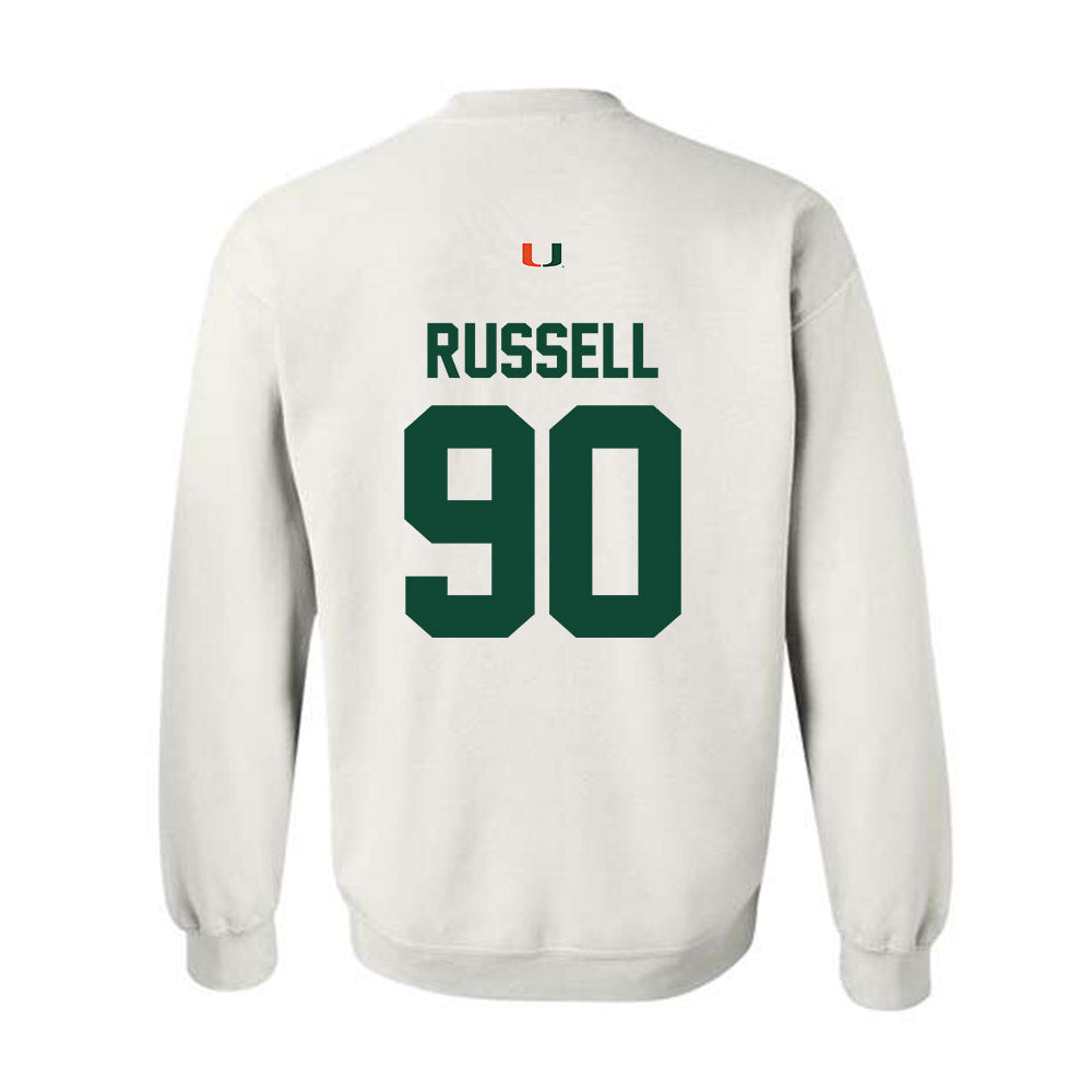 Miami - NCAA Football : Daylen Russell - Classic Shersey Crewneck Sweatshirt