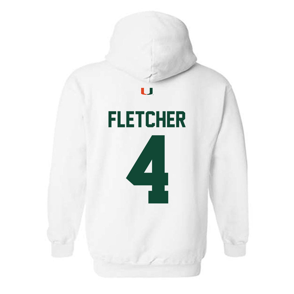 Miami - NCAA Football : Mark Fletcher - Classic Shersey Hooded Sweatshirt