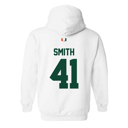 Miami - NCAA Football : Chase Smith - Classic Shersey Hooded Sweatshirt-1
