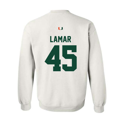 Miami - NCAA Football : Braylon Lamar - Classic Shersey Crewneck Sweatshirt-1