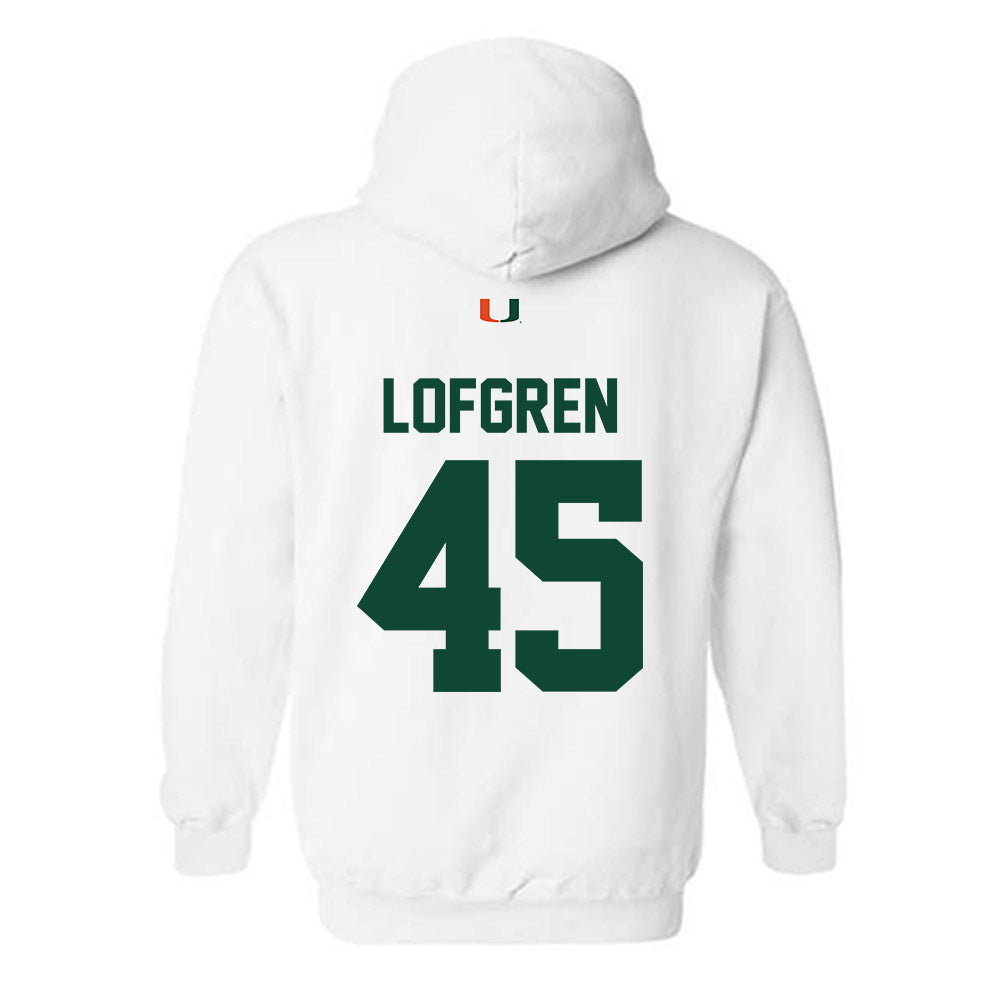 Miami - NCAA Baseball : Brixton Lofgren - Classic Shersey Hooded Sweatshirt-1