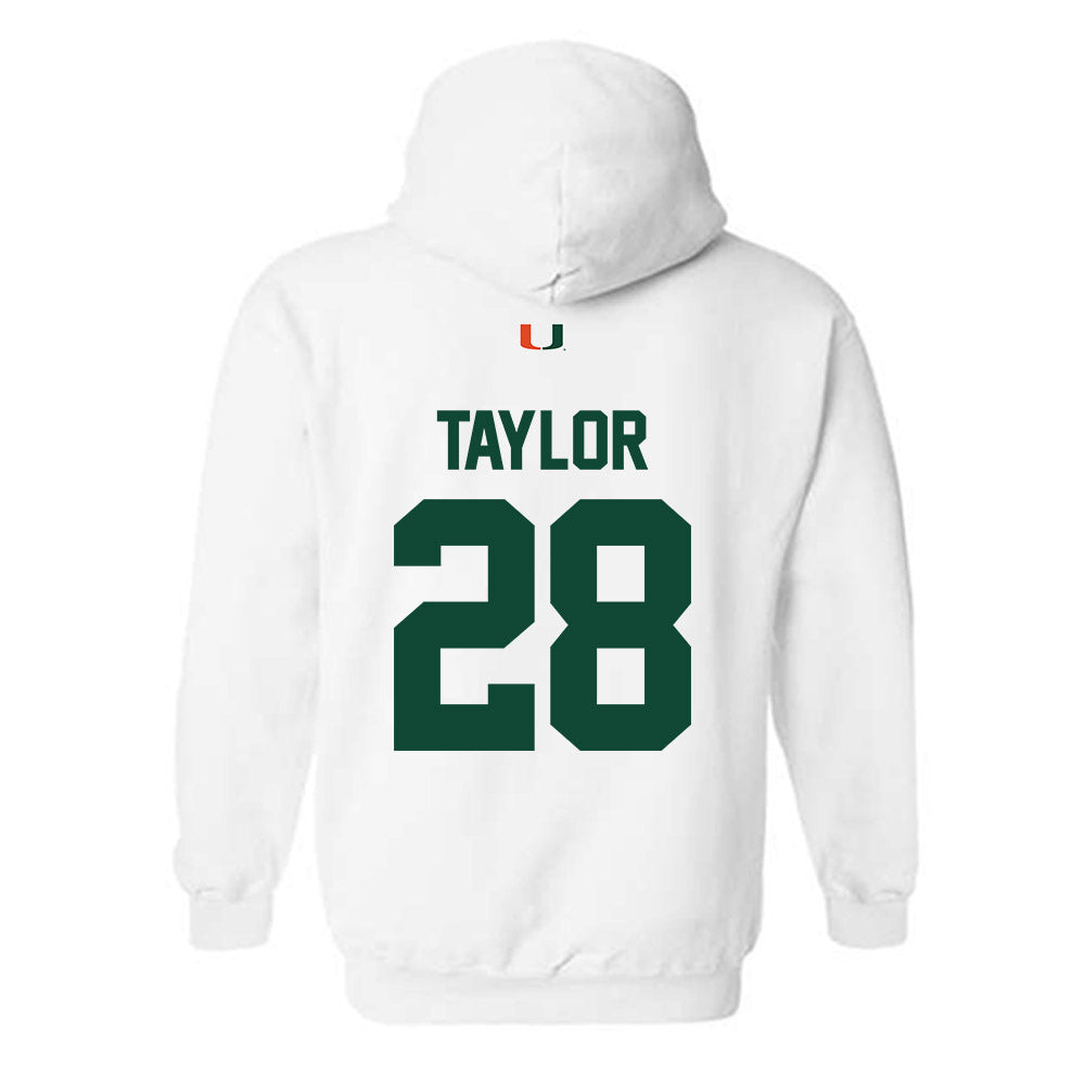 Miami - NCAA Football : Isaiah Taylor - Classic Shersey Hooded Sweatshirt-1