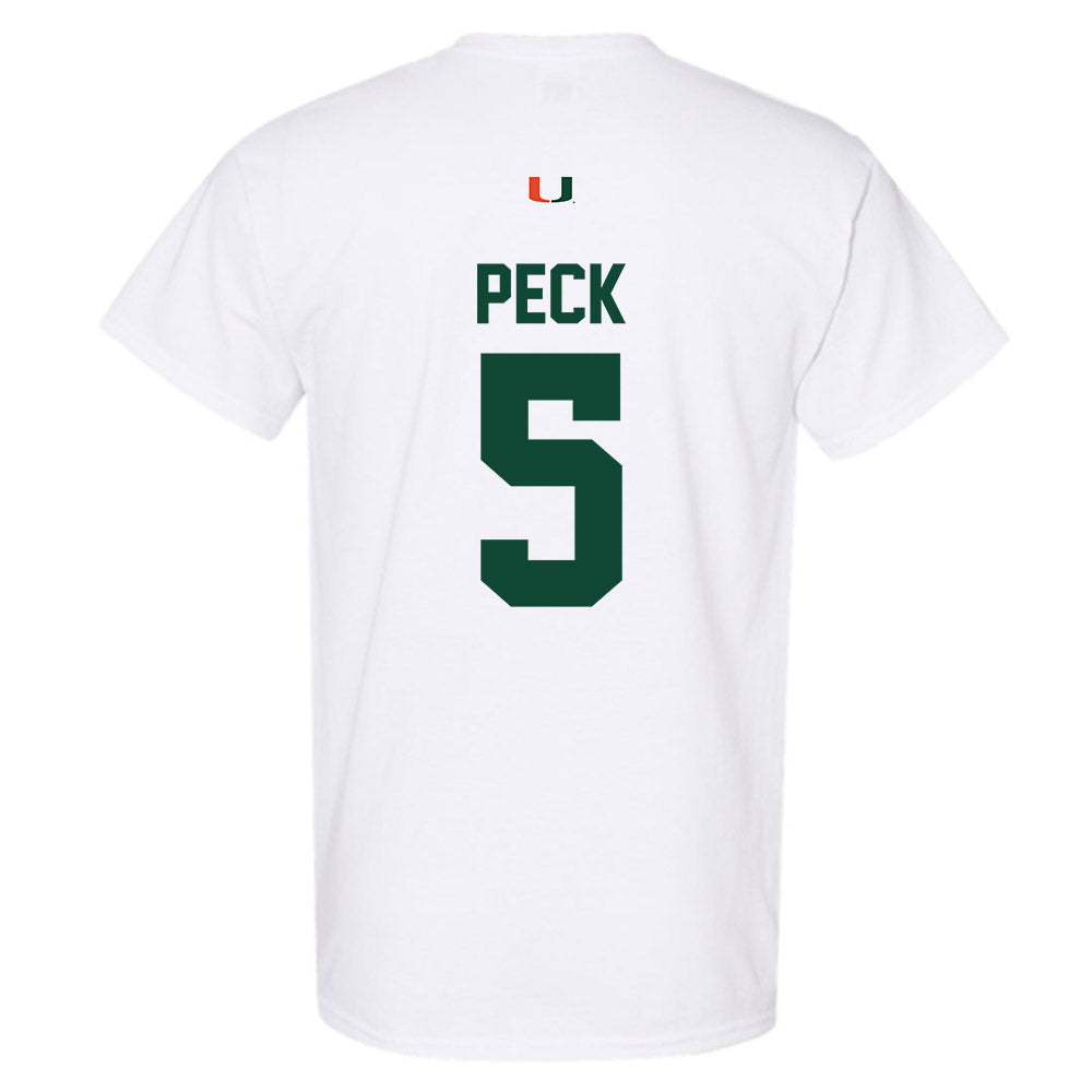 Miami - NCAA Women's Soccer : Amanda Peck - Classic Shersey T-Shirt-1