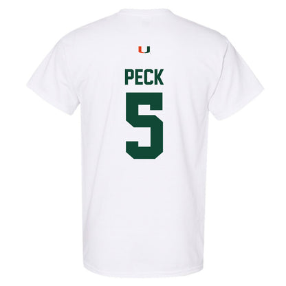 Miami - NCAA Women's Soccer : Amanda Peck - Classic Shersey T-Shirt-1